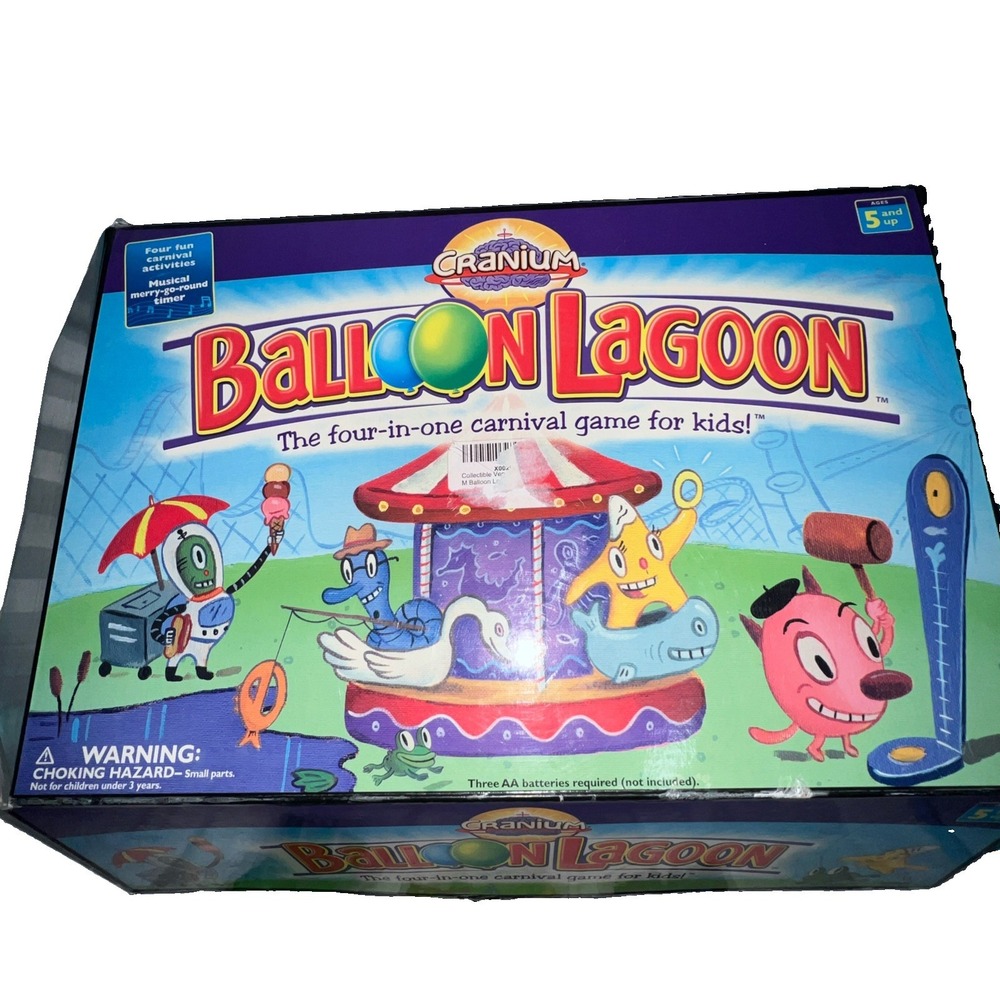 Vintage Cranium Balloon Lagoon Family Fun Carnival Game 2004 Complete Tested